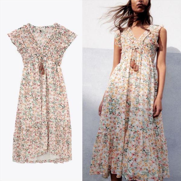 za print chiffon long summer women dress ruffle sleeveless elastic waist elegant beach woman irregular pink dresses, Black;gray
za print chiffon long summer women dress ruffle sleeveless elastic waist elegant beach woman irregular pink dresses, Black;gray