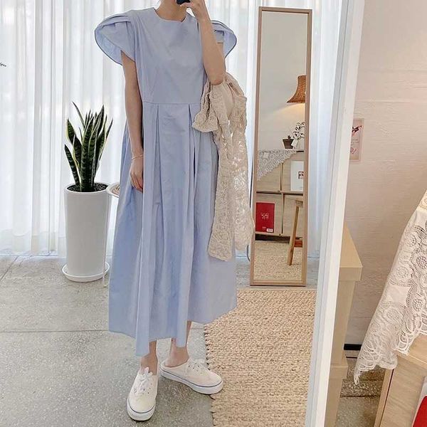 simple casual blue o neck flying sleeve dress women big swing loose wild black summer clothing vestido de mujer dress 210610, Black;gray
simple casual blue o neck flying sleeve dress women big swing loose wild black summer clothing vestido de mujer dress 210610, Black;gray