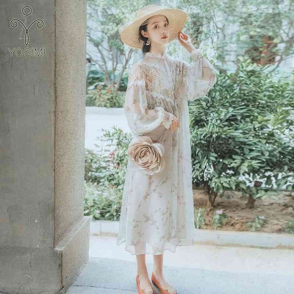 yosimi summer vintage voile and lace hollow out print long women dress full sleeve loose stand-neck mid-calf 2 piece sets 210604, Black;gray
yosimi summer vintage voile and lace hollow out print long women dress full sleeve loose stand-neck mid-calf 2 piece sets 210604, Black;gray