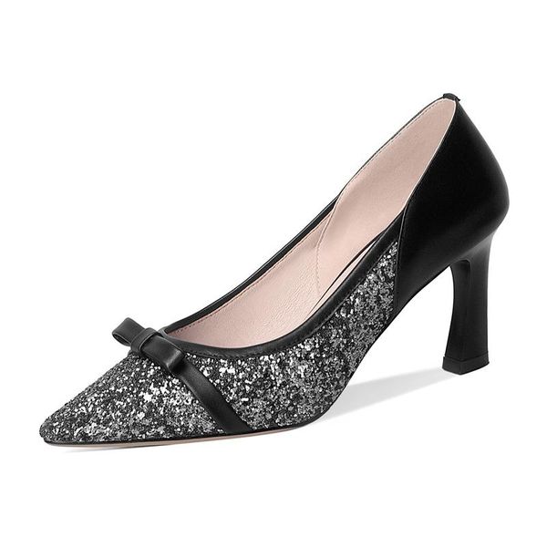 spring women pumps ladies bling genuine leather sheepskin inside black beige pointed toe bowknot hoof style high heels g344 dress shoes
spring women pumps ladies bling genuine leather sheepskin inside black beige pointed toe bowknot hoof style high heels g344 dress shoes