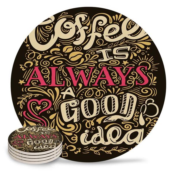 mats & pads coffee is always a good idea ceramic coasters waterproof tea cup mat christmas home decor for glasses
mats & pads coffee is always a good idea ceramic coasters waterproof tea cup mat christmas home decor for glasses