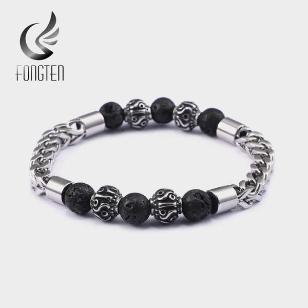 charm bracelets fongten retro stone beads men bracelet stainless steel bohemian chain silver accessories fashion jewelry, Golden;silver
charm bracelets fongten retro stone beads men bracelet stainless steel bohemian chain silver accessories fashion jewelry, Golden;silver