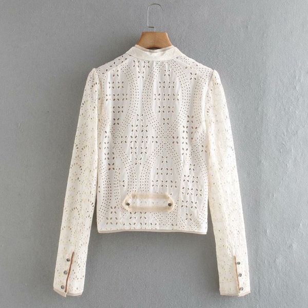 jackets autumn hollow embroidery hit color stitching beige female coat korean style long-sleeved chic women's jacket, Black;brown
jackets autumn hollow embroidery hit color stitching beige female coat korean style long-sleeved chic women's jacket, Black;brown