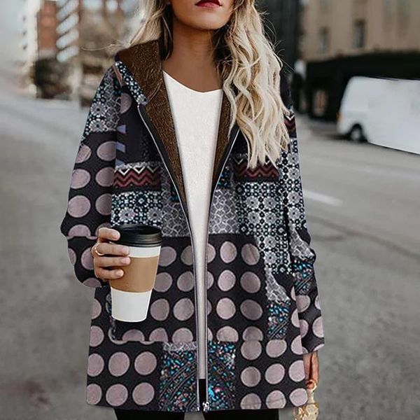 women's trench coats womens coat winter warm vintage pockets oversize hooded female print casual outwear fleece and jackets 2021, Tan;black
women's trench coats womens coat winter warm vintage pockets oversize hooded female print casual outwear fleece and jackets 2021, Tan;black