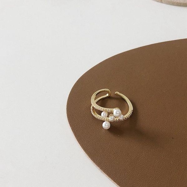 wedding rings timeonly vintage double layer imitation pearls charm ring for women feme cubic zircon anniversary gift jewelry statement, Slivery;golden
wedding rings timeonly vintage double layer imitation pearls charm ring for women feme cubic zircon anniversary gift jewelry statement, Slivery;golden