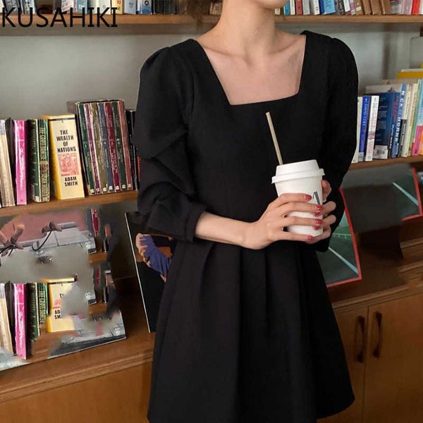 kusahiki korean square collar dresses puff sleeve slim waist a-line vestidos femme spring sweet black women dress 6f631 210602, Black;gray
kusahiki korean square collar dresses puff sleeve slim waist a-line vestidos femme spring sweet black women dress 6f631 210602, Black;gray