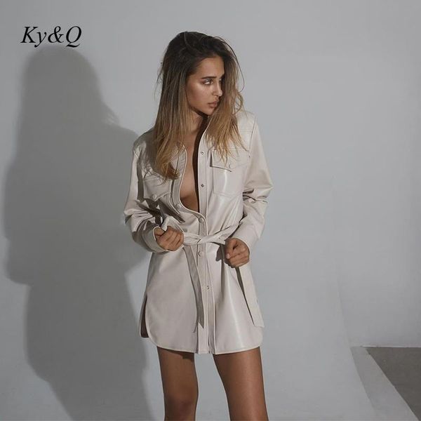 women's suits & blazers pink white lace up leather coat brand fashion retro lapel women single breasted gather waist long sleeve clothe, White;black
women's suits & blazers pink white lace up leather coat brand fashion retro lapel women single breasted gather waist long sleeve clothe, White;black