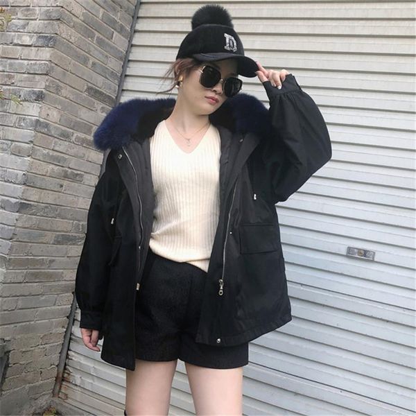 women's fur & faux winter women rex detachable collar jacket white long sleeve warm coat parka female portable outwear, Black
women's fur & faux winter women rex detachable collar jacket white long sleeve warm coat parka female portable outwear, Black