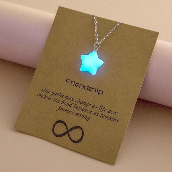 pendant necklaces romantic luminous star necklace geometric waterdrop chain friends christmas jewelry gift trendy, Silver
pendant necklaces romantic luminous star necklace geometric waterdrop chain friends christmas jewelry gift trendy, Silver