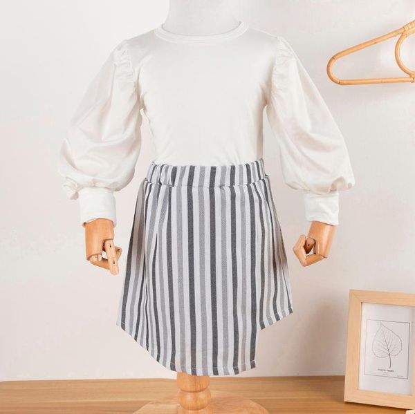 clothing sets autumn toddler kids baby girls ruffle t-shirt + striped skirts fashion outfits winter girl clothes 1 2 3 4 5y, White
clothing sets autumn toddler kids baby girls ruffle t-shirt + striped skirts fashion outfits winter girl clothes 1 2 3 4 5y, White