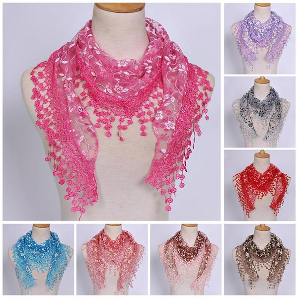 scarves 1pc women fashion triangle wrap lady shawl flower lace scarf shawls tassel spring and summer po props accessories, Blue;gray
scarves 1pc women fashion triangle wrap lady shawl flower lace scarf shawls tassel spring and summer po props accessories, Blue;gray
