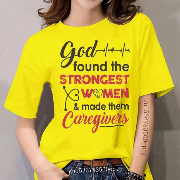 women's t-shirt women t shirt god found the strongest caregivers, White 
women's t-shirt women t shirt god found the strongest caregivers, White