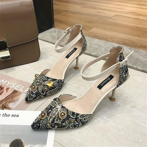 spring high heeled shoes woman pointed toe thin heel party dress shoe ladies stilettos office wedding pumps fashion rivet, Black
spring high heeled shoes woman pointed toe thin heel party dress shoe ladies stilettos office wedding pumps fashion rivet, Black