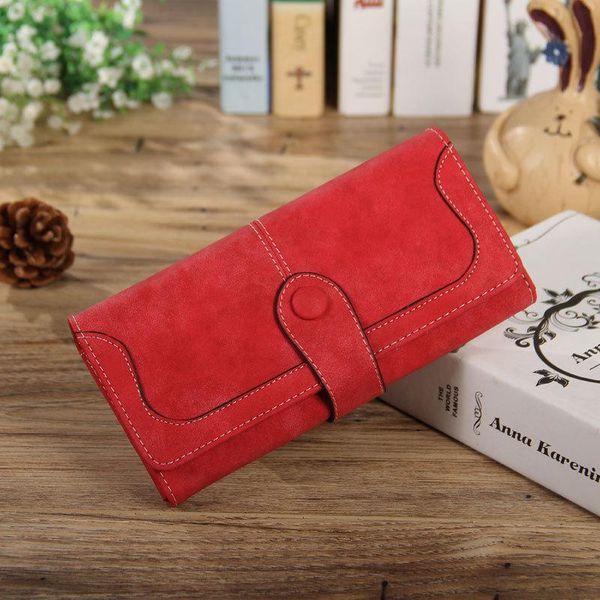 wallets wallet women's long retro scrub stitching solid color embroidered thread handbag, Red;black
wallets wallet women's long retro scrub stitching solid color embroidered thread handbag, Red;black