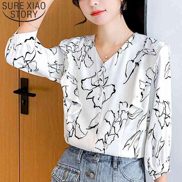 autumn korean female fashion long sleeve v-neck casual blouses elegant shirts women clothing 6141 50 210415, White
autumn korean female fashion long sleeve v-neck casual blouses elegant shirts women clothing 6141 50 210415, White