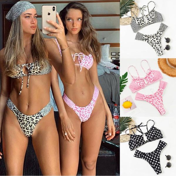 women's swimwear bikini women swimsuit 2021 leopard print drawstring swimwear. bathing suit 2 peice set brazilian, White;black
women's swimwear bikini women swimsuit 2021 leopard print drawstring swimwear. bathing suit 2 peice set brazilian, White;black