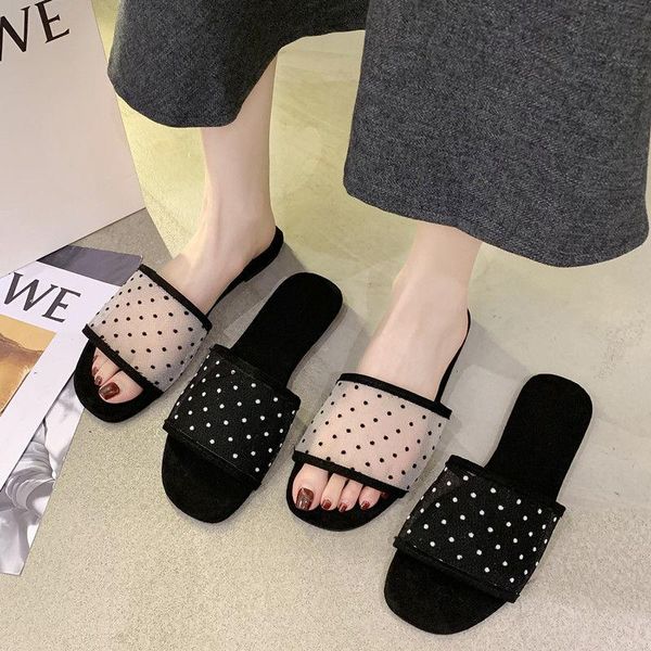 summer slippers wear flip flops women's fashion beach polka dot mesh sandals black women shoes
summer slippers wear flip flops women's fashion beach polka dot mesh sandals black women shoes