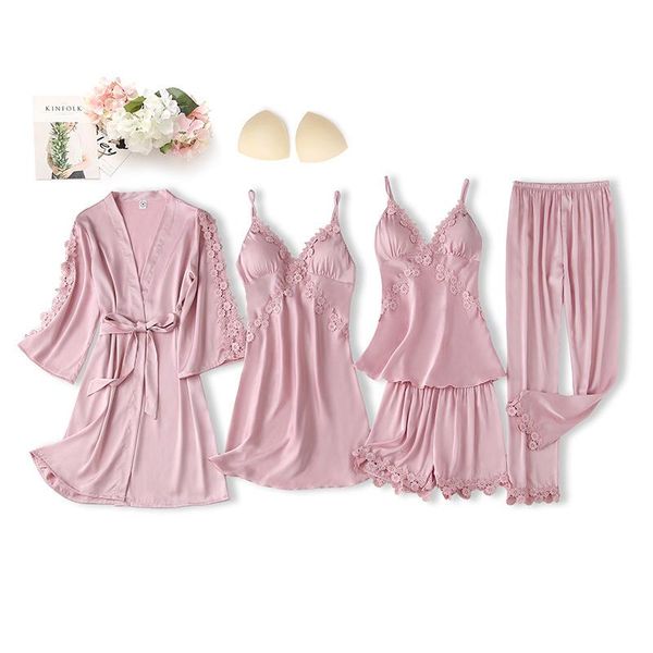 lace robe set floral trim soft pajamas suit v-neck nightgown sleepshirts summer bathrobe dressing gown home wear women's sle sleepwear, Black;red
lace robe set floral trim soft pajamas suit v-neck nightgown sleepshirts summer bathrobe dressing gown home wear women's sle sleepwear, Black;red