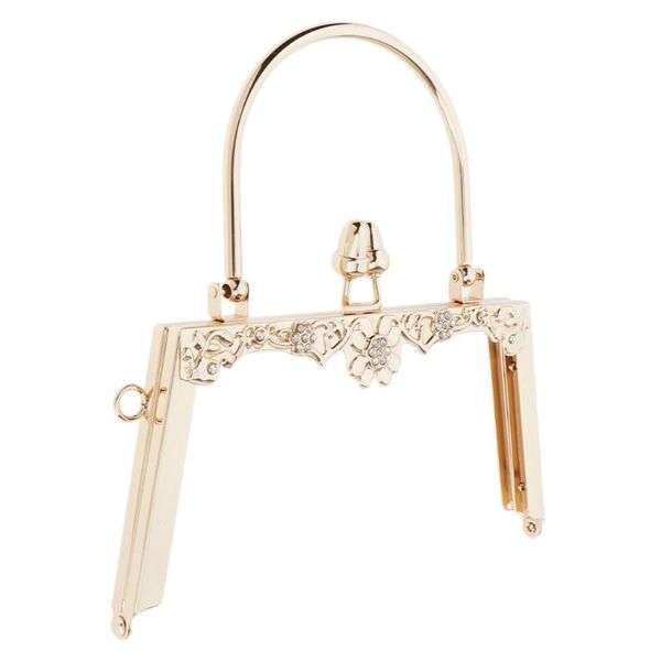 bag parts & accessories floral rectangular metal frame with handle kiss clasp installation screws for, Black
bag parts & accessories floral rectangular metal frame with handle kiss clasp installation screws for, Black