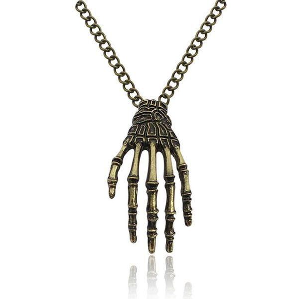 pendant necklaces vintage punk skull hand necklace gothic skeleton long pendants & for women men jewelry gifts 2021, Silver
pendant necklaces vintage punk skull hand necklace gothic skeleton long pendants & for women men jewelry gifts 2021, Silver