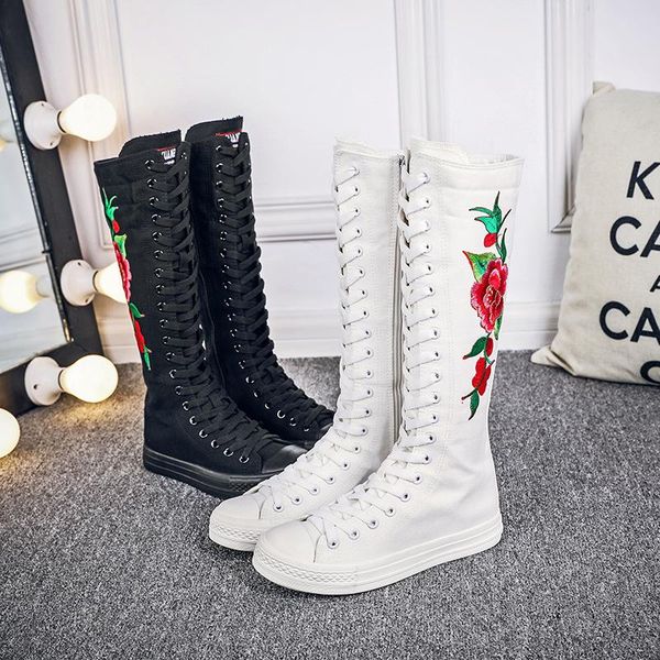 boots women sneakers high embroidered flowers dance female footwear canvas woman casual shoes zipper group buy wholesale, Black
boots women sneakers high embroidered flowers dance female footwear canvas woman casual shoes zipper group buy wholesale, Black