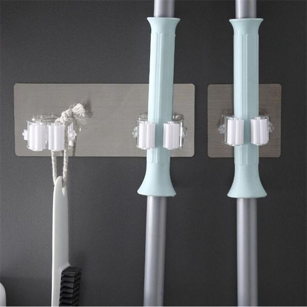 hooks & rails practical punch-bathroom trailer household wall drag clip convenient wall-mounted mop organizer accessories 2021
hooks & rails practical punch-bathroom trailer household wall drag clip convenient wall-mounted mop organizer accessories 2021