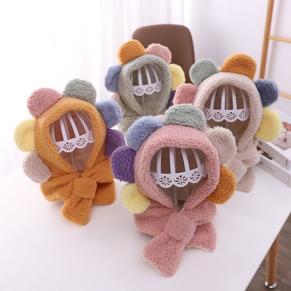 cute sunflower shape children's plush hat winter warm ear protection pullover hat men's and women's baby net red same style, Yellow
cute sunflower shape children's plush hat winter warm ear protection pullover hat men's and women's baby net red same style, Yellow