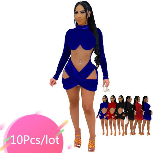 casual dresses bulk items wholesale lots women mini velvet dress mesh sheer long sleeve hollow out bodycon fall club party outfits, Black;gray
casual dresses bulk items wholesale lots women mini velvet dress mesh sheer long sleeve hollow out bodycon fall club party outfits, Black;gray