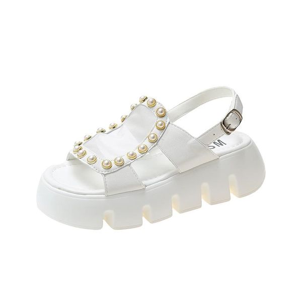 sandals 2021 summer women's fashion simple individuality vamp design pearl decoration trend all-match elegant, Black
sandals 2021 summer women's fashion simple individuality vamp design pearl decoration trend all-match elegant, Black