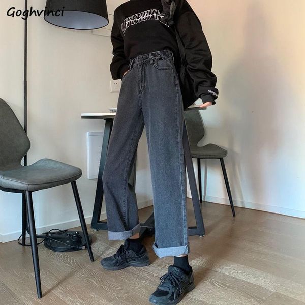 jeans women high waist button solid simple all-match korean style chic denim trousers harajuku streetwear baggy retro fashion women's, Blue
jeans women high waist button solid simple all-match korean style chic denim trousers harajuku streetwear baggy retro fashion women's, Blue