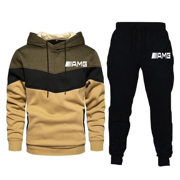 men's tracksuits autumn winter brand tracksuit suit amg men sets hoodie + pants pullover casual sports two-piece streetwear 2021, Gray
men's tracksuits autumn winter brand tracksuit suit amg men sets hoodie + pants pullover casual sports two-piece streetwear 2021, Gray
