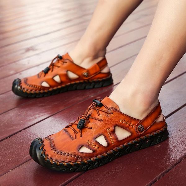 sandals casual men soft comfortable summer genuine leather roman breathable outdoor beach, Black
sandals casual men soft comfortable summer genuine leather roman breathable outdoor beach, Black