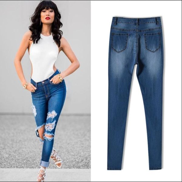 stylish vintage ripped hole jeans women high waist stretchy skinny casual denim pencil pants female clothings women's, Blue
stylish vintage ripped hole jeans women high waist stretchy skinny casual denim pencil pants female clothings women's, Blue
