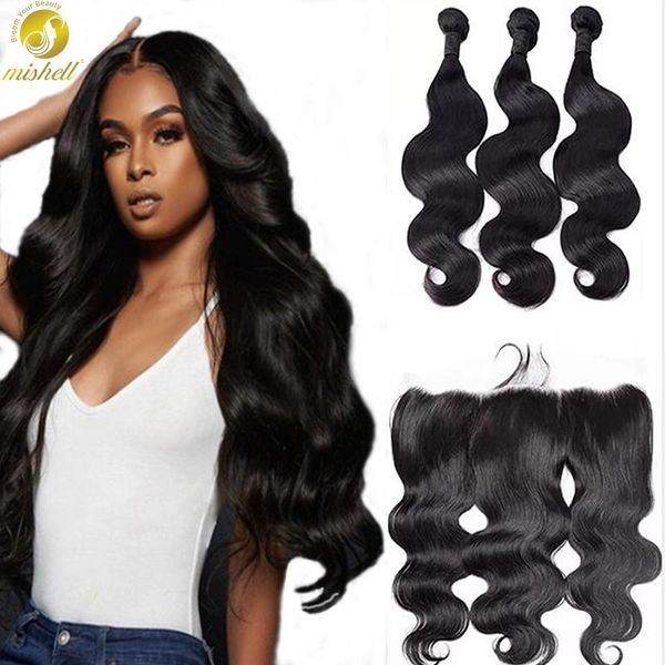 human hair bulks mishell 30 32 34 40 inch 10 a body wave bundles and lace frontal with 3 closure, Black
human hair bulks mishell 30 32 34 40 inch 10 a body wave bundles and lace frontal with 3 closure, Black