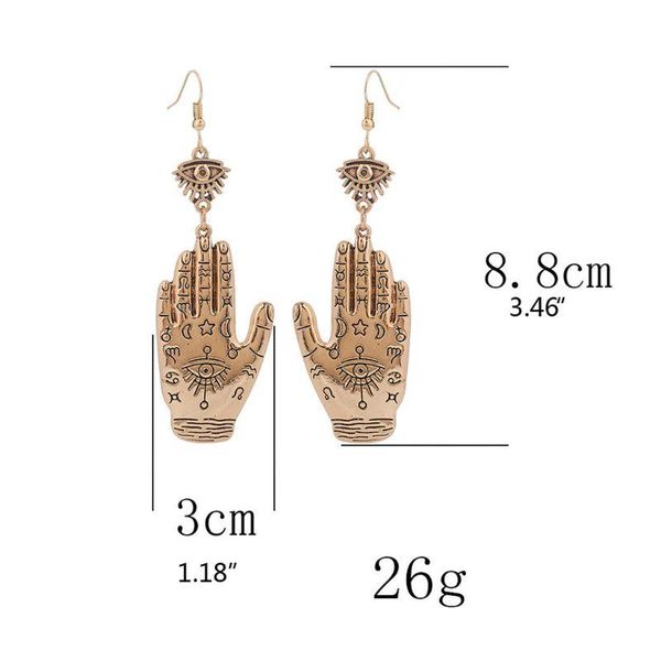 dangle & chandelier vintage evil eye hasma fatima hand lucky hook drop earrings pierced all saints' day religious totem fashion jewelry, Silver
dangle & chandelier vintage evil eye hasma fatima hand lucky hook drop earrings pierced all saints' day religious totem fashion jewelry, Silver