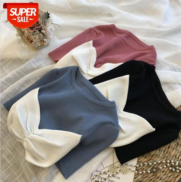 fake two-piece puff sleeve knit sweater women thin t-shirt design sense black short tight-fitting short-sleeved #ns2e
fake two-piece puff sleeve knit sweater women thin t-shirt design sense black short tight-fitting short-sleeved #ns2e