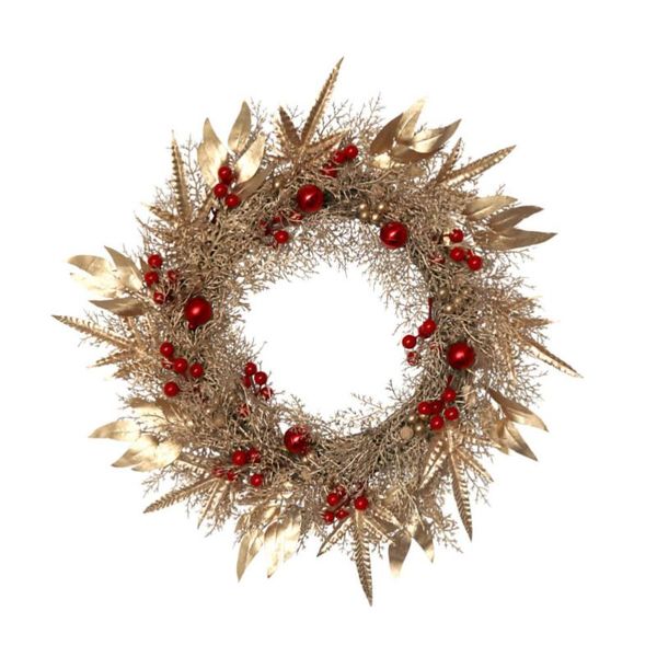 decorative flowers & wreaths 1pc simulated wreath pendant christmas hanging garland prop (golden)
decorative flowers & wreaths 1pc simulated wreath pendant christmas hanging garland prop (golden)