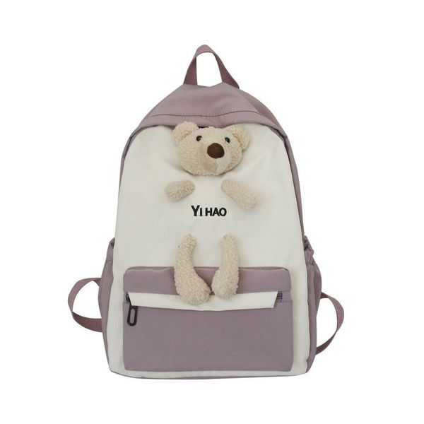cartoon cute backpack with bear contrast color fresh school bag for teenage girls book bags women shoulder
cartoon cute backpack with bear contrast color fresh school bag for teenage girls book bags women shoulder