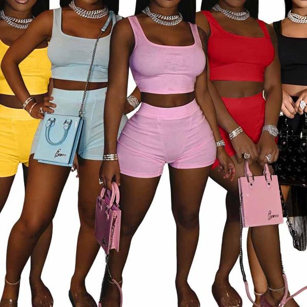 women's tracksuits 2021 summer two piece outfits for women solid color sleeveless tank bodycon shorts suit female vest sportswear, Gray
women's tracksuits 2021 summer two piece outfits for women solid color sleeveless tank bodycon shorts suit female vest sportswear, Gray