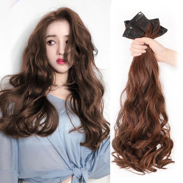 synthetic wigs houyan wig female long hair patch fluffy one piece seamless invisible simulation curly w, Black
synthetic wigs houyan wig female long hair patch fluffy one piece seamless invisible simulation curly w, Black