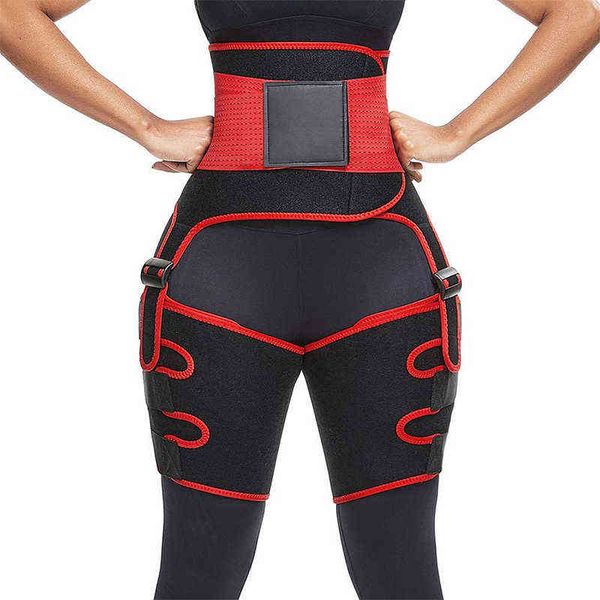 3 in 1 waist and thigh trimmer double compression belt leg support sweat sauna effect neoprene waist trainer butt lifter workout 211112, Black;white
3 in 1 waist and thigh trimmer double compression belt leg support sweat sauna effect neoprene waist trainer butt lifter workout 211112, Black;white