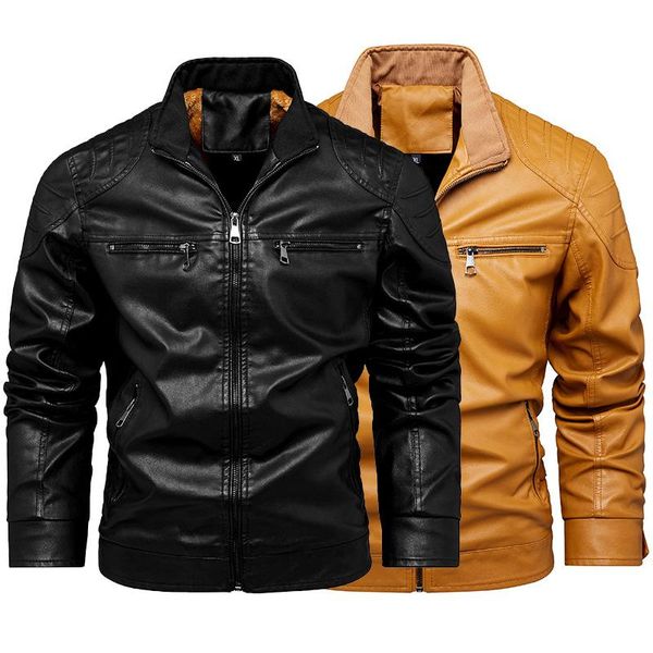 men's jackets 2021 luxury winter fleece warm mens outerwear sports motorcycle jacket biker leather casual motor solid zipper coat s-6xl, Black;brown
men's jackets 2021 luxury winter fleece warm mens outerwear sports motorcycle jacket biker leather casual motor solid zipper coat s-6xl, Black;brown
