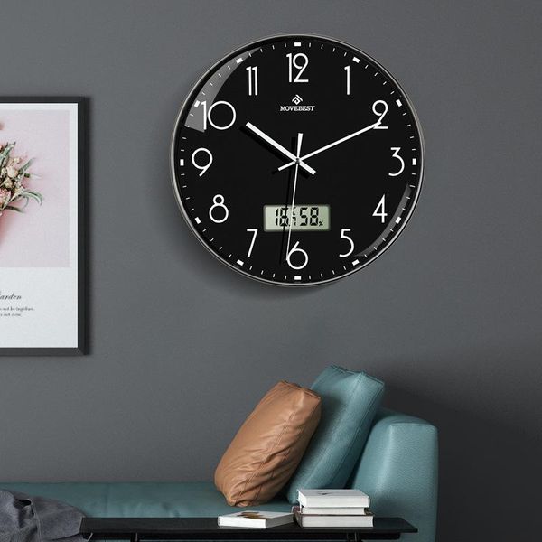 wall clocks living room clock round simple silent quartz temperature and humidity display factory customization
wall clocks living room clock round simple silent quartz temperature and humidity display factory customization