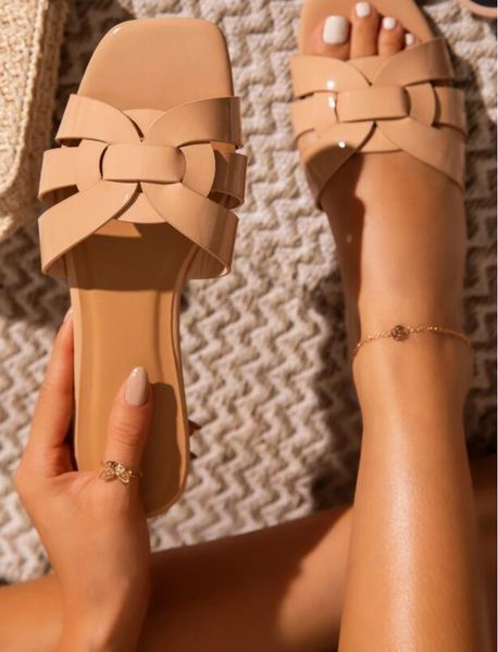 band peep toe flat sandals female brand designer fashion women slippers luxury summer shoes pu leather narrow ladies slides, Black
band peep toe flat sandals female brand designer fashion women slippers luxury summer shoes pu leather narrow ladies slides, Black