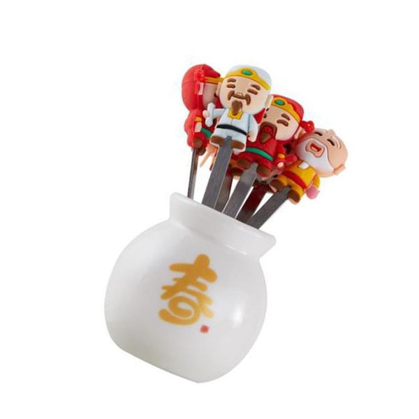 forks 1 set stainless steel fruit mini cocktail cake dessert kitchen gadget year gift 
forks 1 set stainless steel fruit mini cocktail cake dessert kitchen gadget year gift