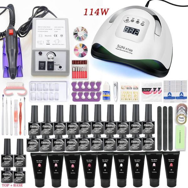 nail art kits set 114w/54w uv led lamp dryer 20000rpm machine polish drill and extension crystal paste kit
nail art kits set 114w/54w uv led lamp dryer 20000rpm machine polish drill and extension crystal paste kit