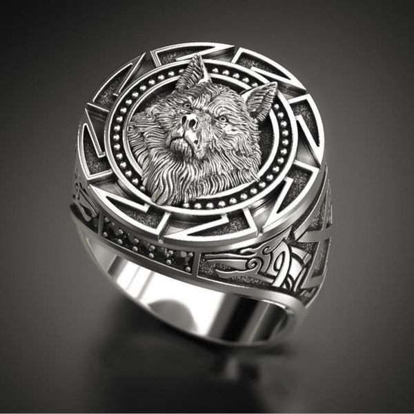 cluster rings fashion men's vintage wolf thai nordic mythology viking warrior head jewelry gifts, Golden;silver
cluster rings fashion men's vintage wolf thai nordic mythology viking warrior head jewelry gifts, Golden;silver