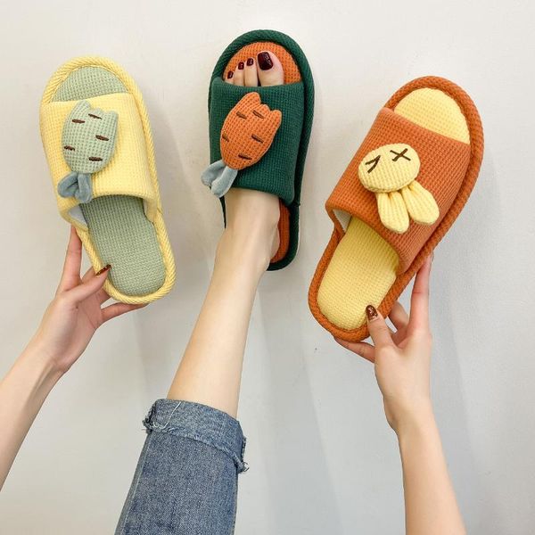 slippers linen cotton 2021 home parent-child cartoon radish cute girls' indoor, Black
slippers linen cotton 2021 home parent-child cartoon radish cute girls' indoor, Black