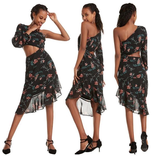 casual dresses single shoulder sleeveless women summer hollow flower print ruffles dress ladies simple beach party vestidos tq8v, Black;gray
casual dresses single shoulder sleeveless women summer hollow flower print ruffles dress ladies simple beach party vestidos tq8v, Black;gray