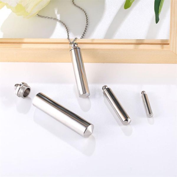 pendant necklaces stainless steel minimalist perfume necklace memorial ashes storage bottles fashion jewelry, Silver
pendant necklaces stainless steel minimalist perfume necklace memorial ashes storage bottles fashion jewelry, Silver